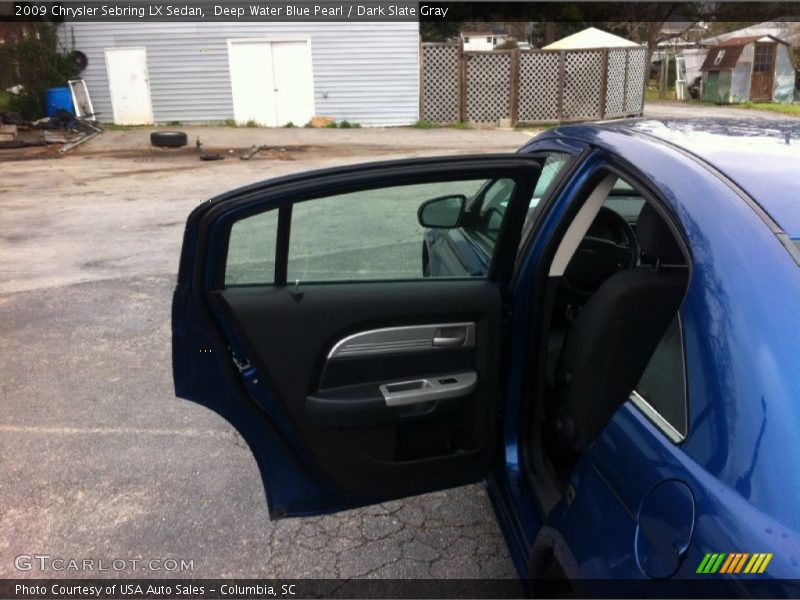 Deep Water Blue Pearl / Dark Slate Gray 2009 Chrysler Sebring LX Sedan