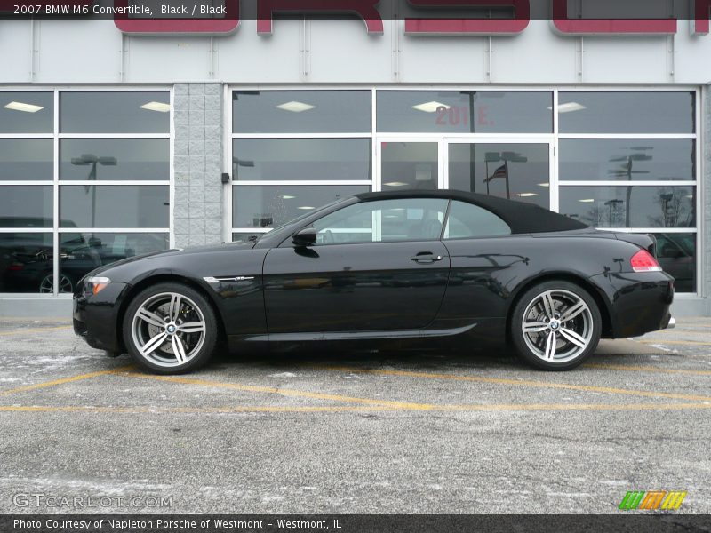 Black / Black 2007 BMW M6 Convertible