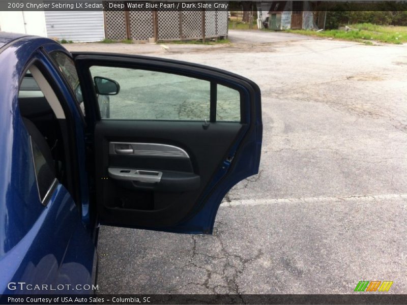 Deep Water Blue Pearl / Dark Slate Gray 2009 Chrysler Sebring LX Sedan
