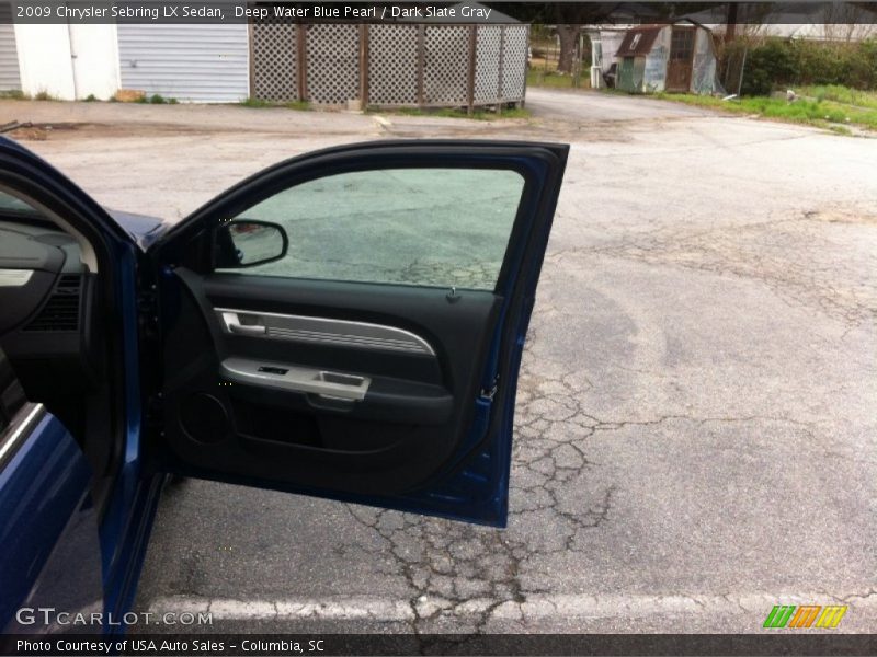 Deep Water Blue Pearl / Dark Slate Gray 2009 Chrysler Sebring LX Sedan