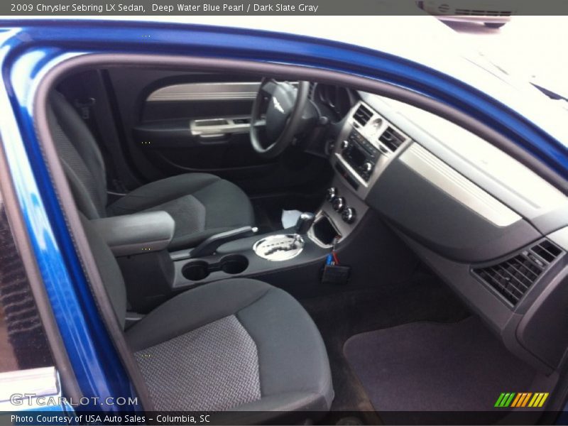 Deep Water Blue Pearl / Dark Slate Gray 2009 Chrysler Sebring LX Sedan