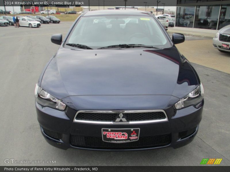 Cosmic Blue / Black 2014 Mitsubishi Lancer ES
