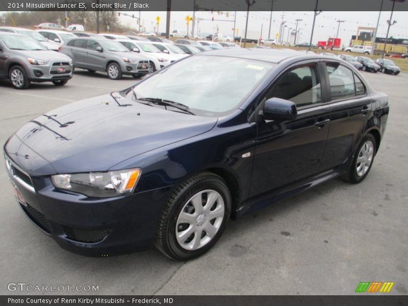 Cosmic Blue / Black 2014 Mitsubishi Lancer ES