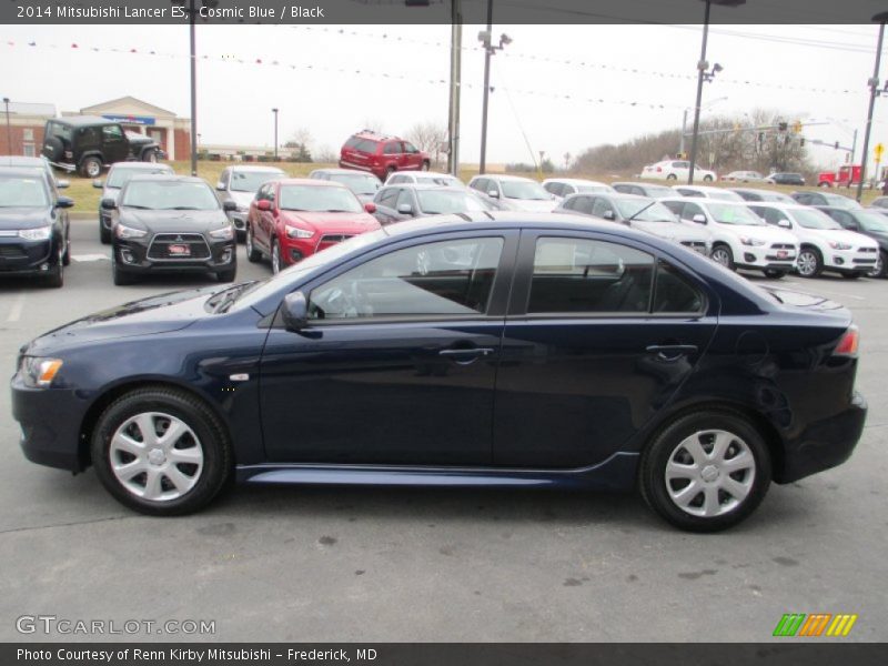 Cosmic Blue / Black 2014 Mitsubishi Lancer ES