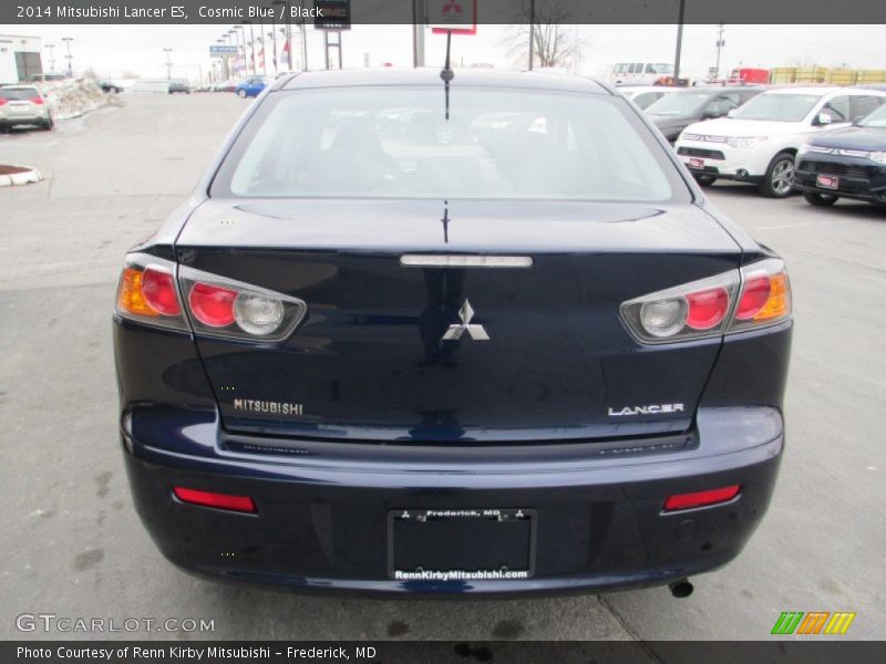 Cosmic Blue / Black 2014 Mitsubishi Lancer ES
