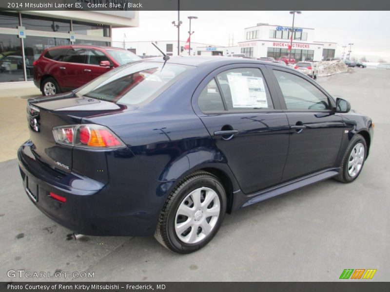 Cosmic Blue / Black 2014 Mitsubishi Lancer ES