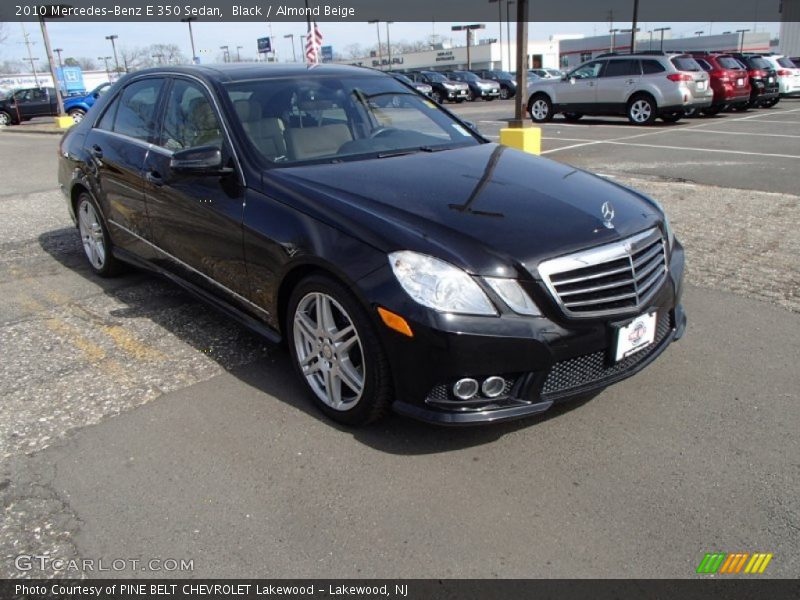 Black / Almond Beige 2010 Mercedes-Benz E 350 Sedan