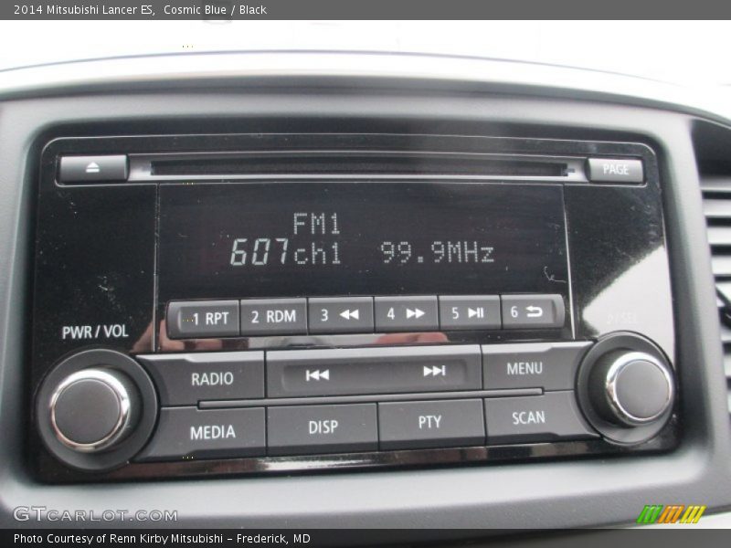 Cosmic Blue / Black 2014 Mitsubishi Lancer ES