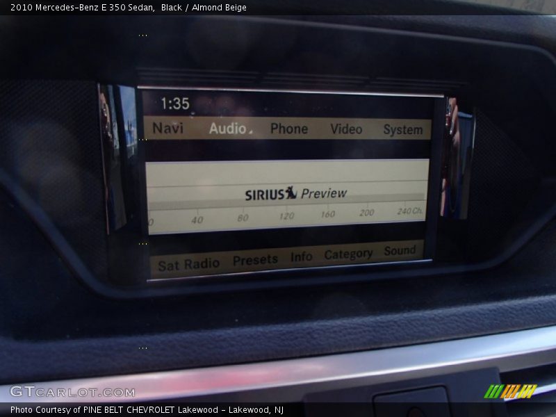 Black / Almond Beige 2010 Mercedes-Benz E 350 Sedan
