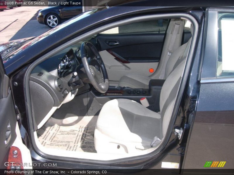 Black / Light Taupe 2008 Pontiac G6 Sedan