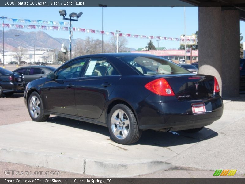 Black / Light Taupe 2008 Pontiac G6 Sedan