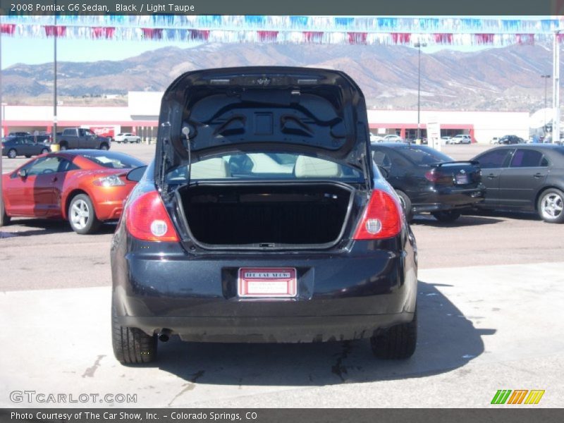 Black / Light Taupe 2008 Pontiac G6 Sedan