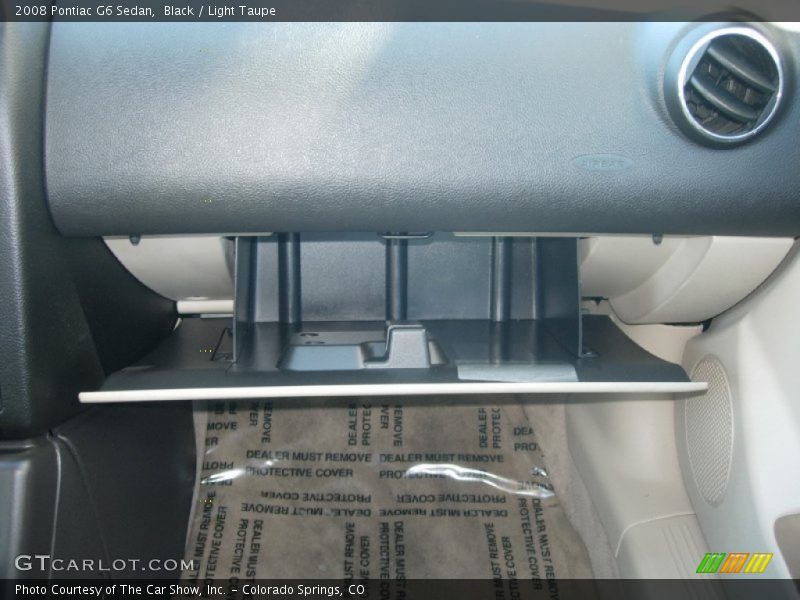 Black / Light Taupe 2008 Pontiac G6 Sedan