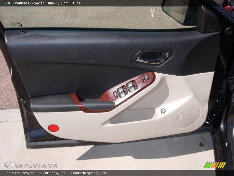 Black / Light Taupe 2008 Pontiac G6 Sedan