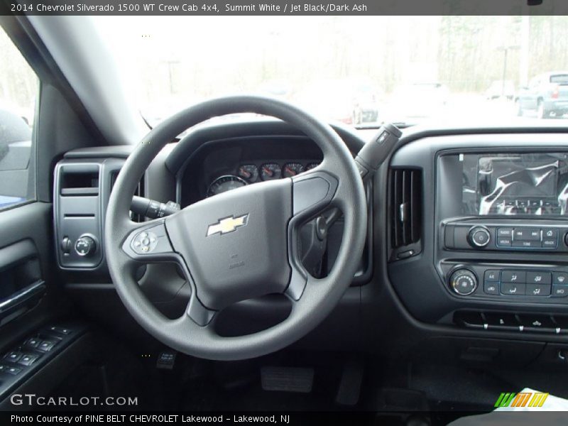 Summit White / Jet Black/Dark Ash 2014 Chevrolet Silverado 1500 WT Crew Cab 4x4