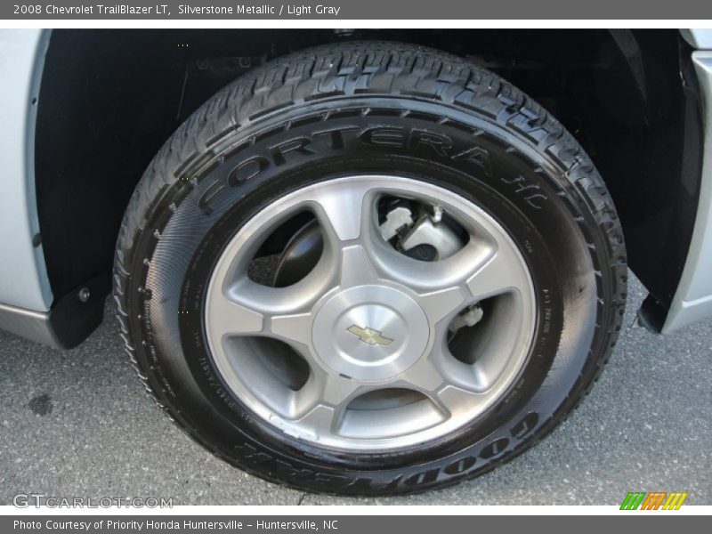 Silverstone Metallic / Light Gray 2008 Chevrolet TrailBlazer LT