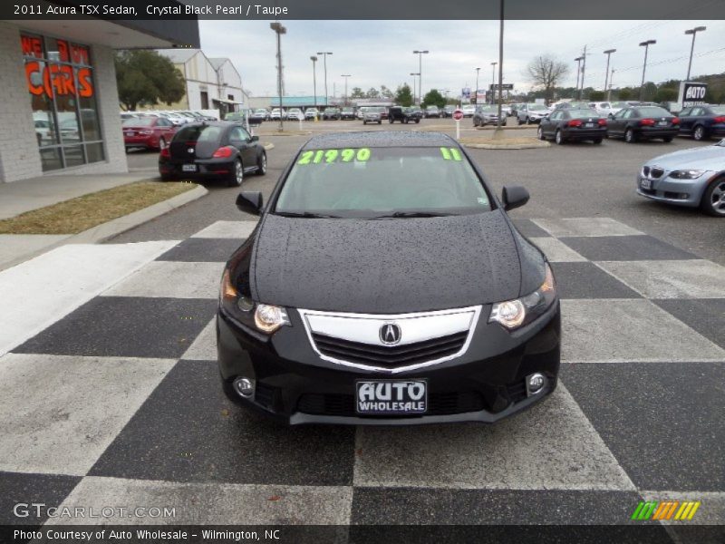 Crystal Black Pearl / Taupe 2011 Acura TSX Sedan