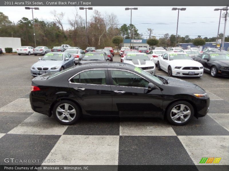 Crystal Black Pearl / Taupe 2011 Acura TSX Sedan