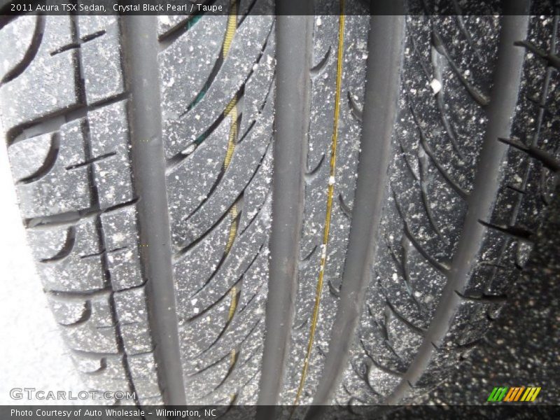 Crystal Black Pearl / Taupe 2011 Acura TSX Sedan