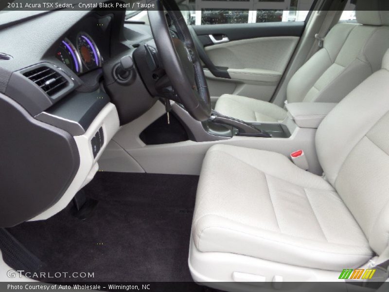 Crystal Black Pearl / Taupe 2011 Acura TSX Sedan