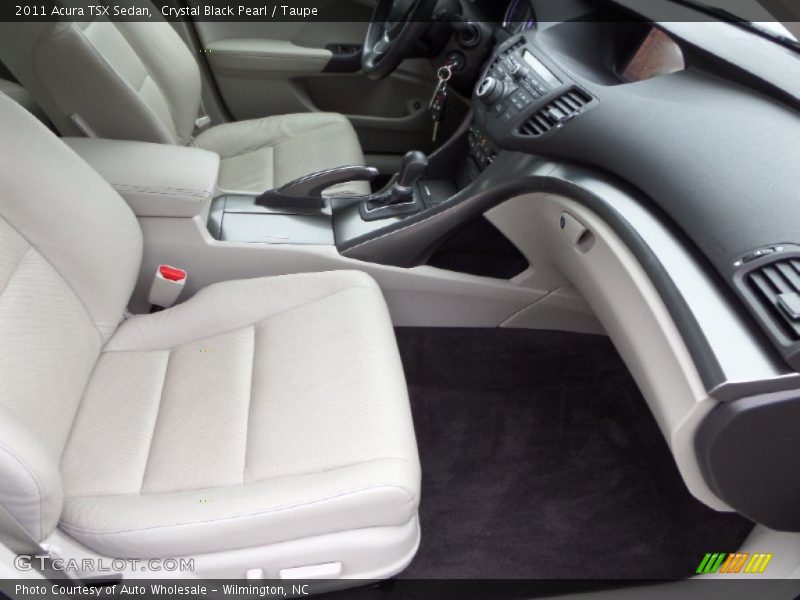Crystal Black Pearl / Taupe 2011 Acura TSX Sedan