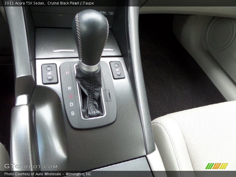 Crystal Black Pearl / Taupe 2011 Acura TSX Sedan