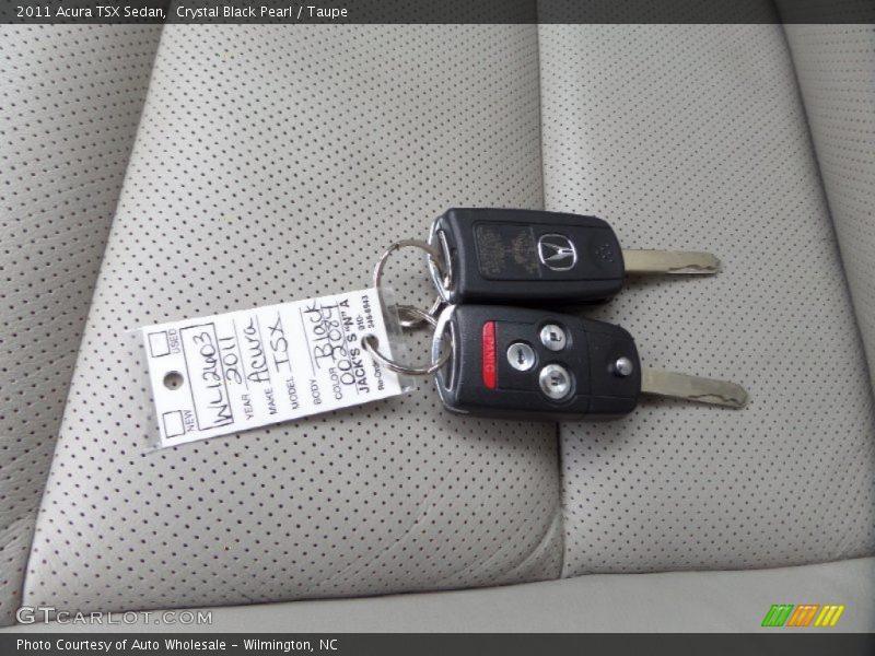 Crystal Black Pearl / Taupe 2011 Acura TSX Sedan