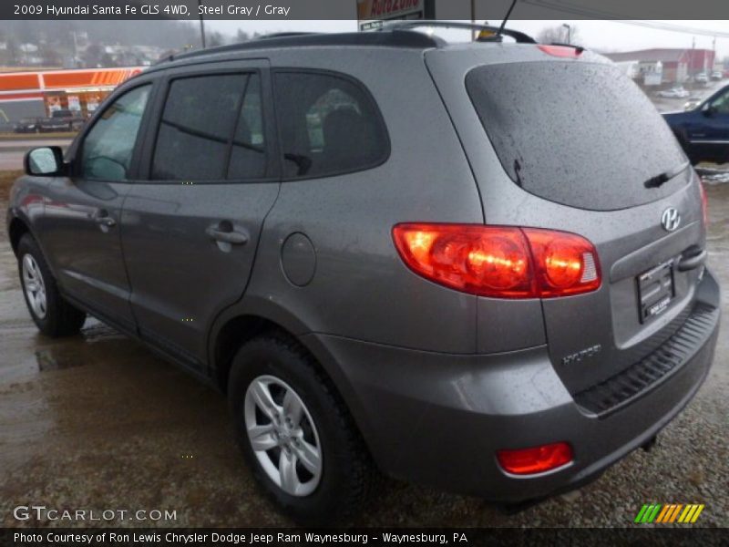 Steel Gray / Gray 2009 Hyundai Santa Fe GLS 4WD