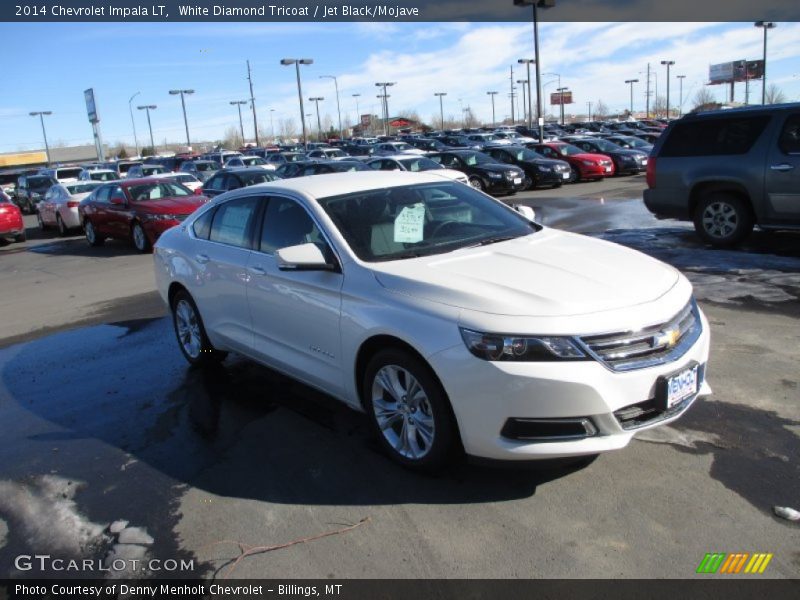 White Diamond Tricoat / Jet Black/Mojave 2014 Chevrolet Impala LT