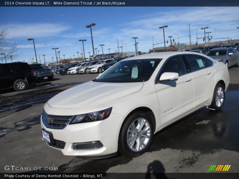 White Diamond Tricoat / Jet Black/Mojave 2014 Chevrolet Impala LT