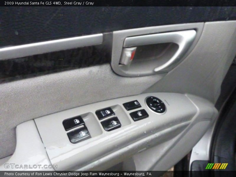 Steel Gray / Gray 2009 Hyundai Santa Fe GLS 4WD