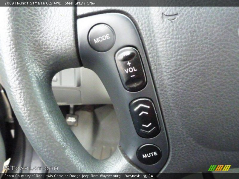 Steel Gray / Gray 2009 Hyundai Santa Fe GLS 4WD