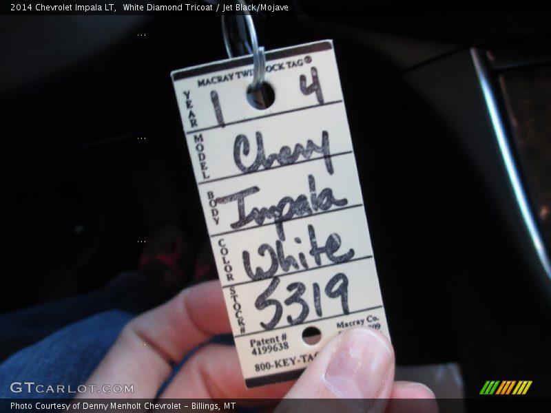 White Diamond Tricoat / Jet Black/Mojave 2014 Chevrolet Impala LT