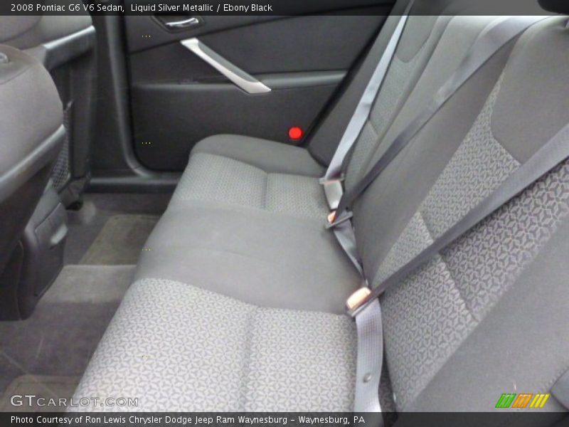 Liquid Silver Metallic / Ebony Black 2008 Pontiac G6 V6 Sedan