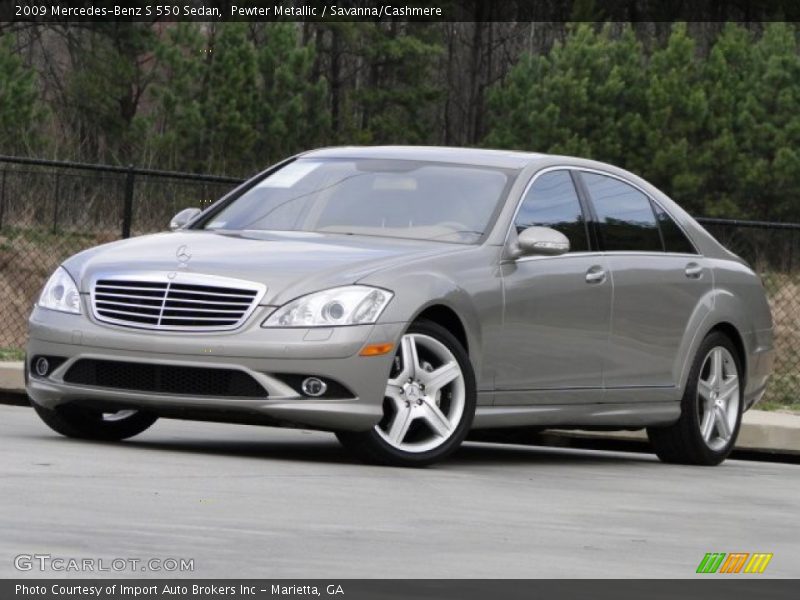 Pewter Metallic / Savanna/Cashmere 2009 Mercedes-Benz S 550 Sedan