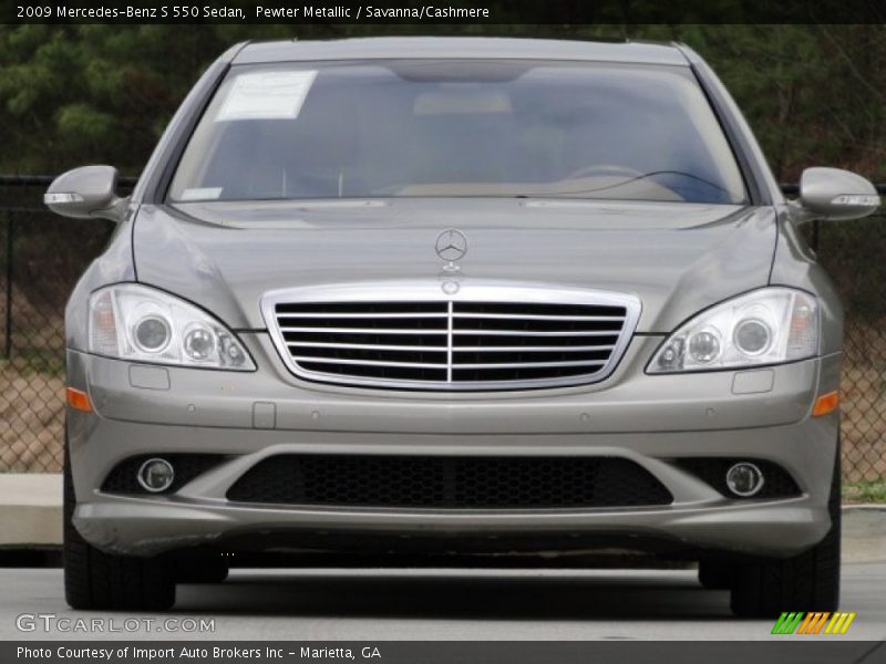 Pewter Metallic / Savanna/Cashmere 2009 Mercedes-Benz S 550 Sedan