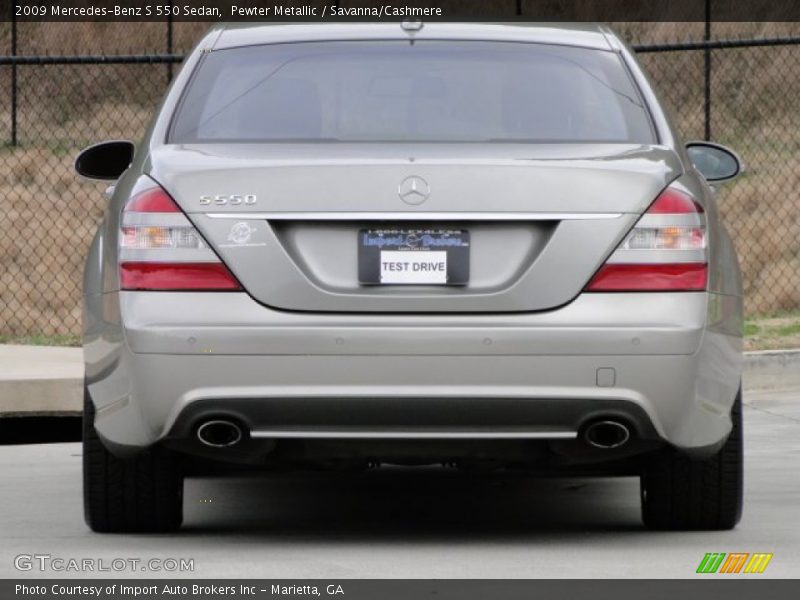Pewter Metallic / Savanna/Cashmere 2009 Mercedes-Benz S 550 Sedan
