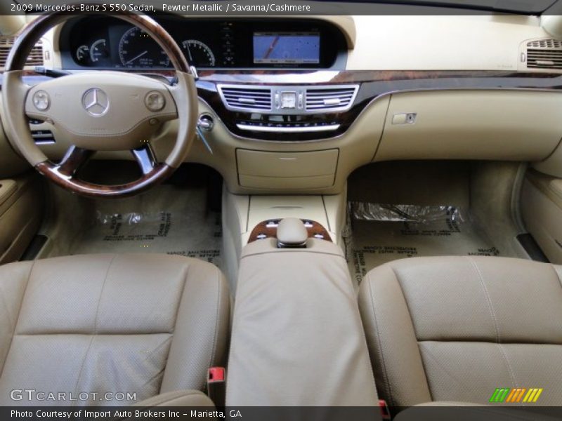 Dashboard of 2009 S 550 Sedan