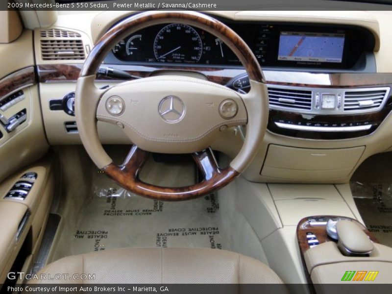 Dashboard of 2009 S 550 Sedan