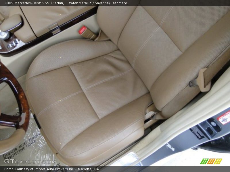 Pewter Metallic / Savanna/Cashmere 2009 Mercedes-Benz S 550 Sedan