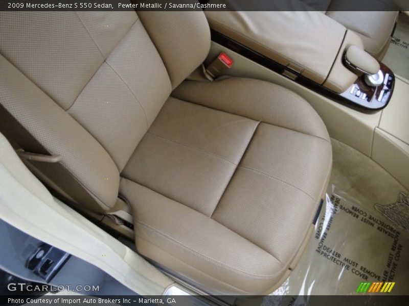 Pewter Metallic / Savanna/Cashmere 2009 Mercedes-Benz S 550 Sedan