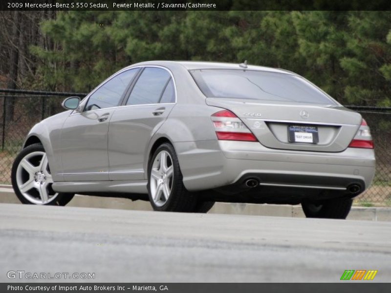 Pewter Metallic / Savanna/Cashmere 2009 Mercedes-Benz S 550 Sedan