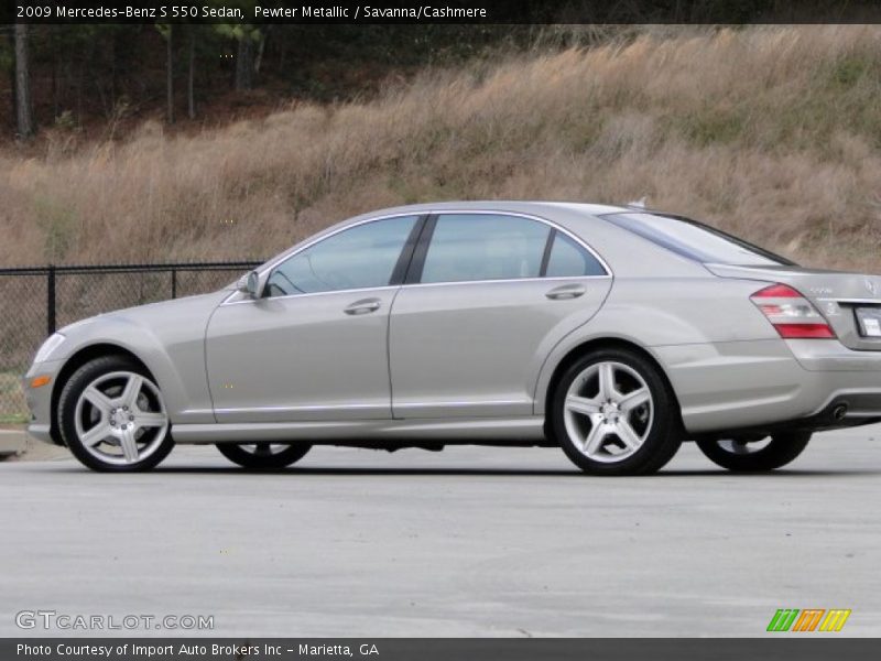 Pewter Metallic / Savanna/Cashmere 2009 Mercedes-Benz S 550 Sedan