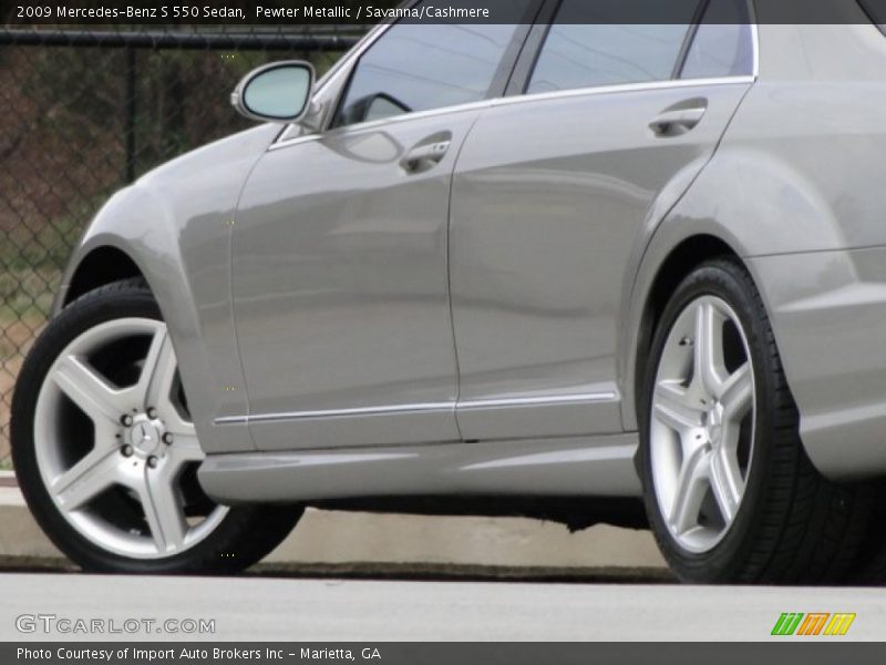 Pewter Metallic / Savanna/Cashmere 2009 Mercedes-Benz S 550 Sedan