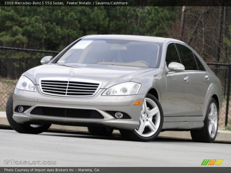 Pewter Metallic / Savanna/Cashmere 2009 Mercedes-Benz S 550 Sedan