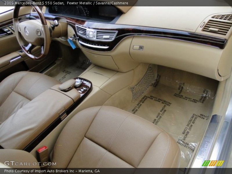  2009 S 550 Sedan Savanna/Cashmere Interior