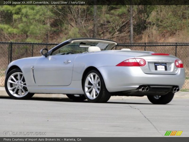 Liquid Silver / Ivory/Slate 2009 Jaguar XK XKR Convertible