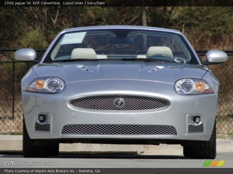 Liquid Silver / Ivory/Slate 2009 Jaguar XK XKR Convertible