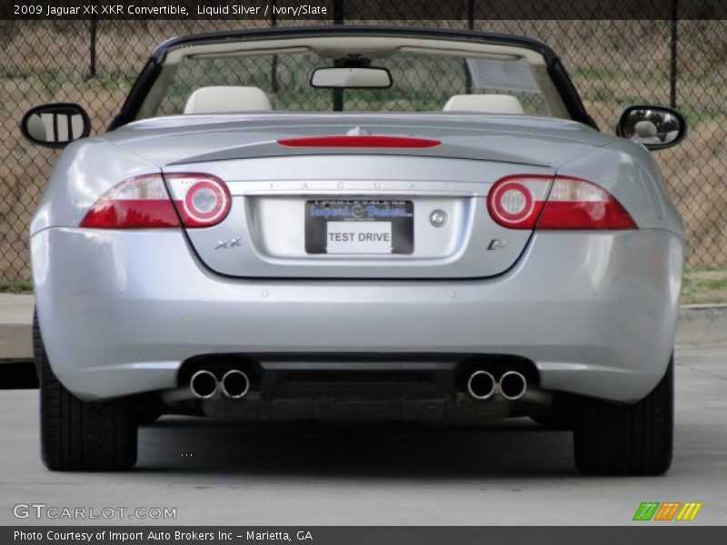 Liquid Silver / Ivory/Slate 2009 Jaguar XK XKR Convertible