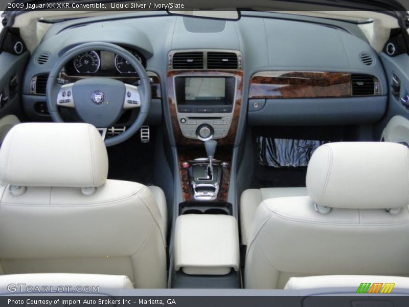 Liquid Silver / Ivory/Slate 2009 Jaguar XK XKR Convertible